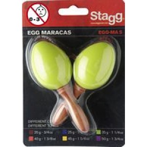 Stagg Green Plastic Egg Maracas