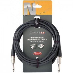 Stagg NGC6R Instrument Cable 6m - Deluxe BLACK