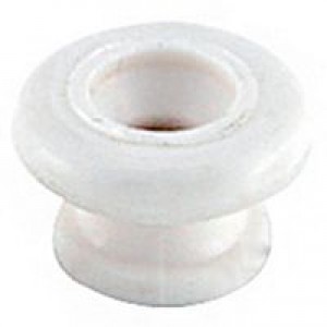 White Plastic Strap Button